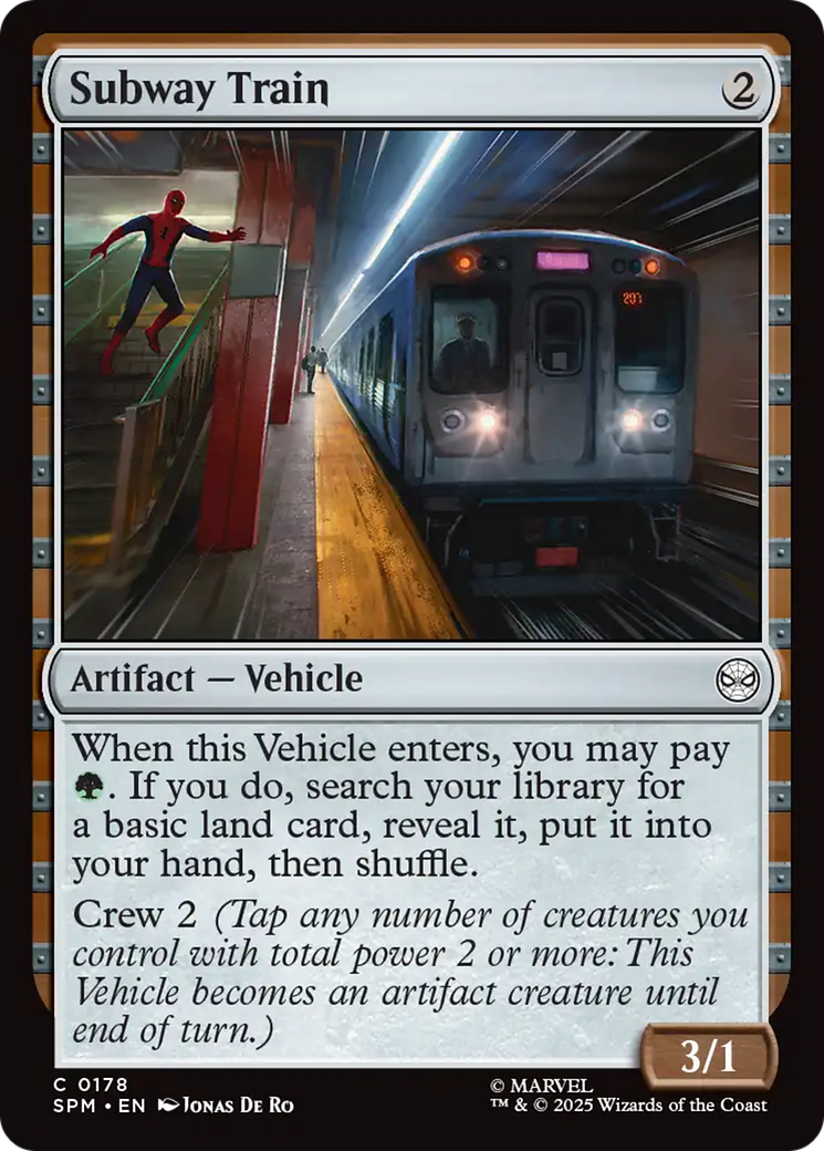 Subway Train [Marvel's Spider-Man] MTG Single Magic: The Gathering | Red Claw Gaming