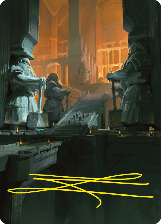 Mines of Moria Art Card (Gold-Stamped Signature) [The Lord of the Rings: Tales of Middle-earth Art Series] MTG Single Magic: The Gathering | Red Claw Gaming