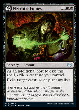 Necrotic Fumes [Strixhaven: School of Mages] MTG Single Magic: The Gathering | Red Claw Gaming