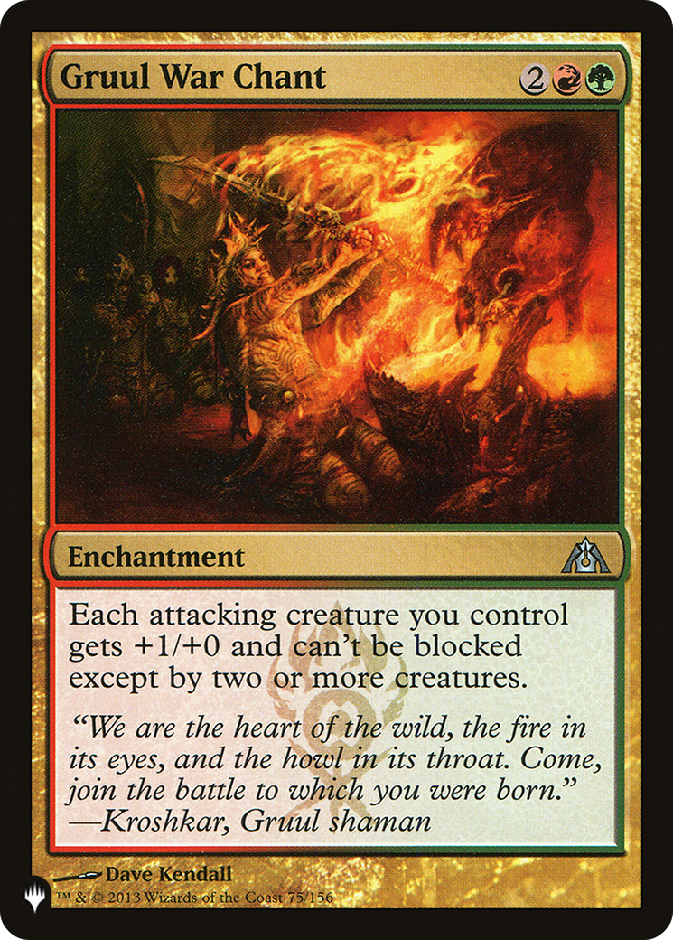 Gruul War Chant [The List] MTG Single Magic: The Gathering | Red Claw Gaming