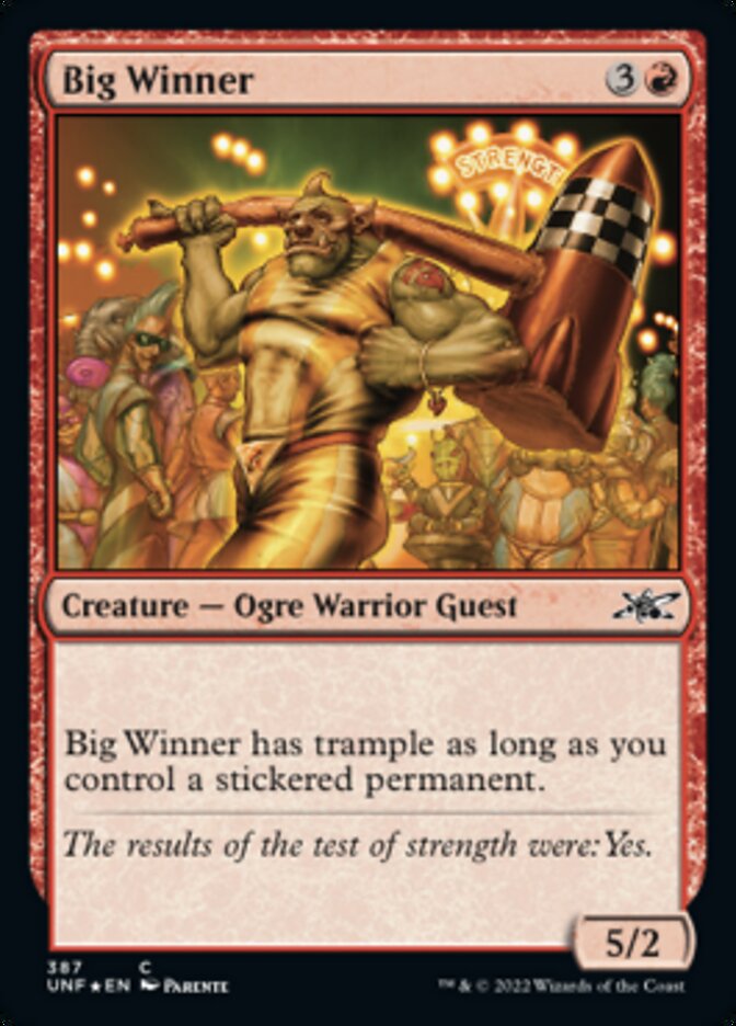 Big Winner (Galaxy Foil) [Unfinity] MTG Single Magic: The Gathering    | Red Claw Gaming
