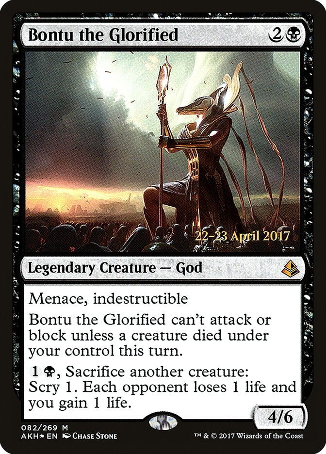 Bontu the Glorified [Amonkhet Prerelease Promos] MTG Single Magic: The Gathering | Red Claw Gaming