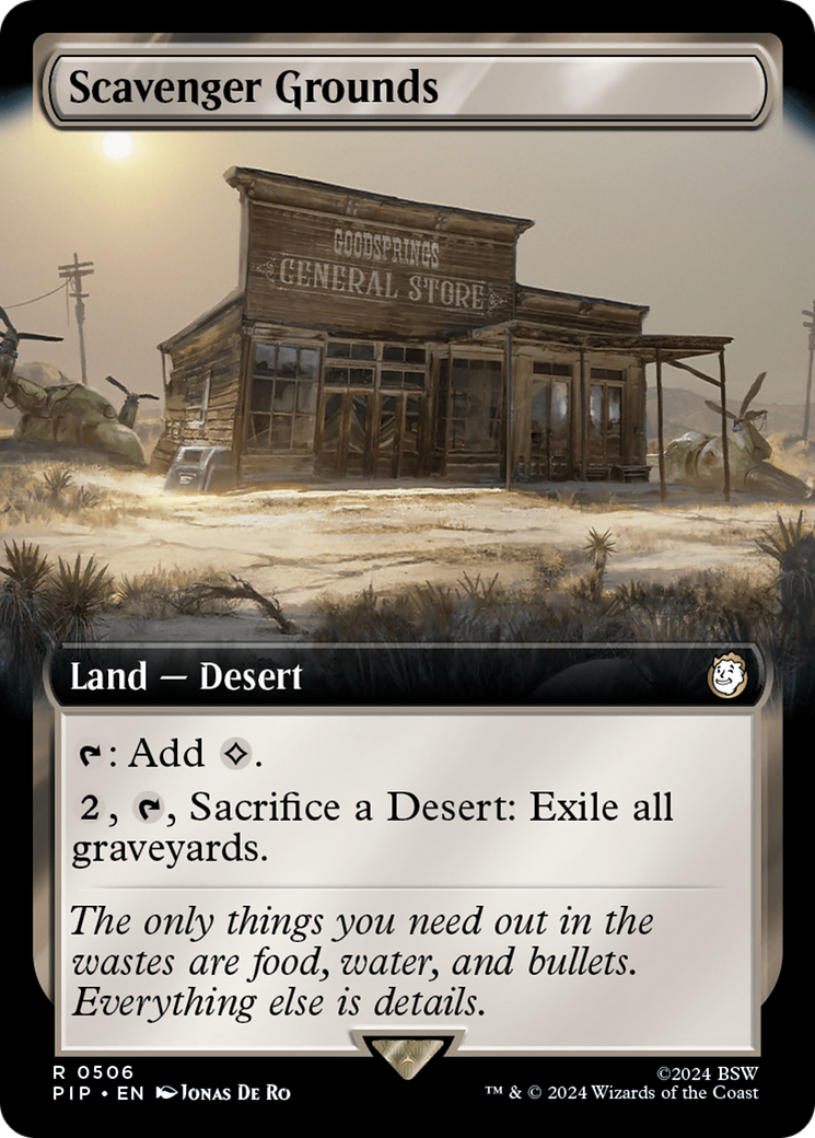 Scavenger Grounds (Extended Art) [Fallout] MTG Single Magic: The Gathering | Red Claw Gaming