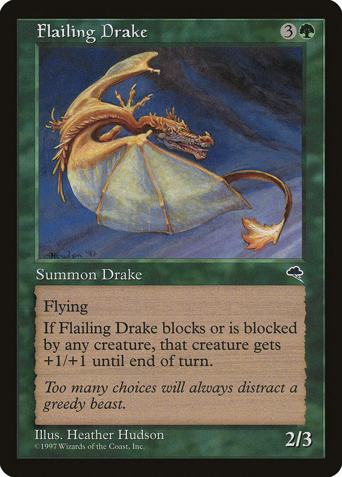 Flailing Drake [Tempest] MTG Single Magic: The Gathering | Red Claw Gaming