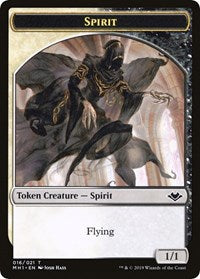 Spirit // Golem Double-Sided Token [Modern Horizons Tokens] MTG Single Magic: The Gathering    | Red Claw Gaming
