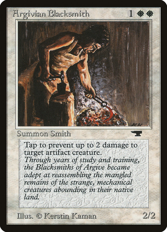 Argivian Blacksmith [Antiquities] MTG Single Magic: The Gathering | Red Claw Gaming