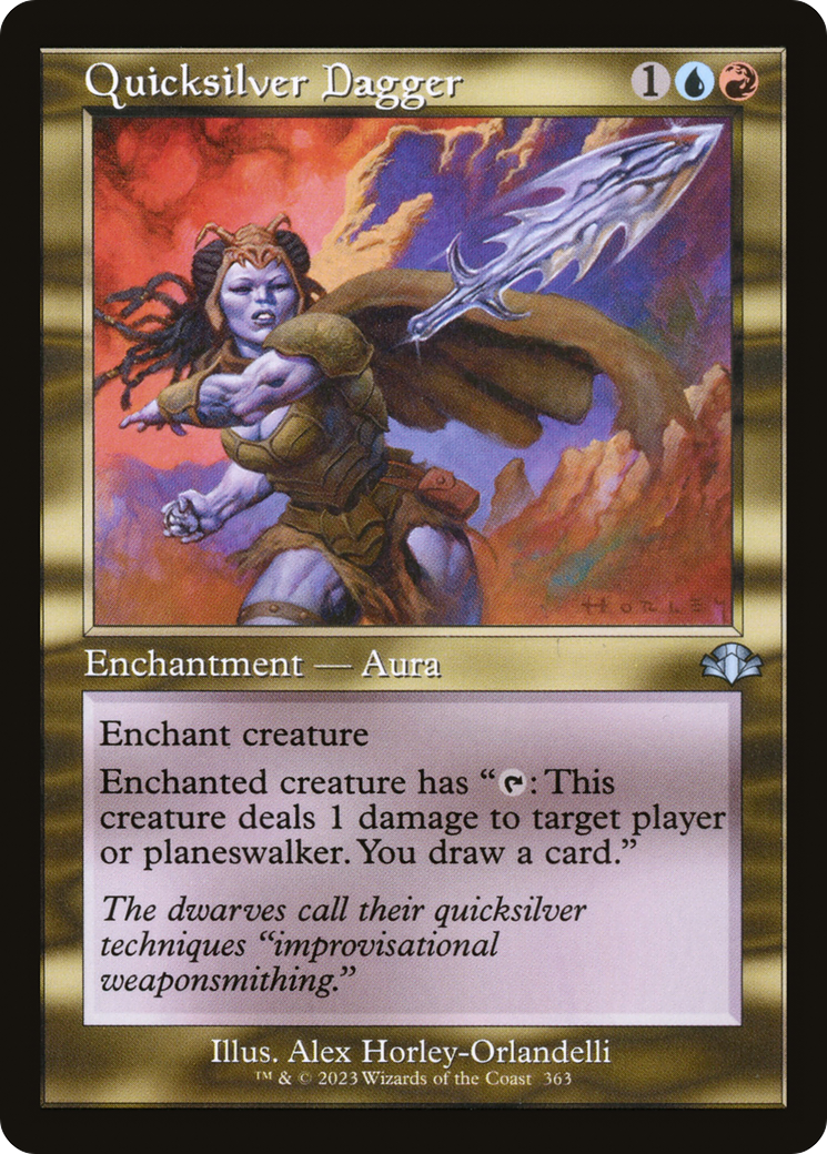 Quicksilver Dagger (Retro) [Dominaria Remastered] MTG Single Magic: The Gathering | Red Claw Gaming