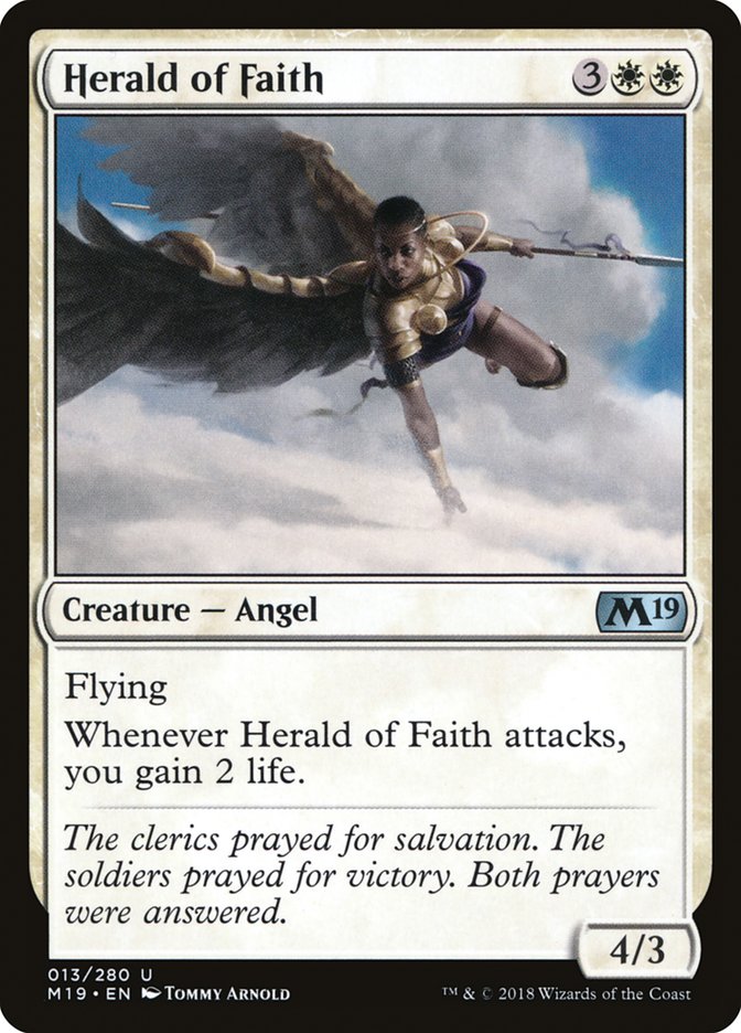 Herald of Faith [Core Set 2019] MTG Single Magic: The Gathering | Red Claw Gaming