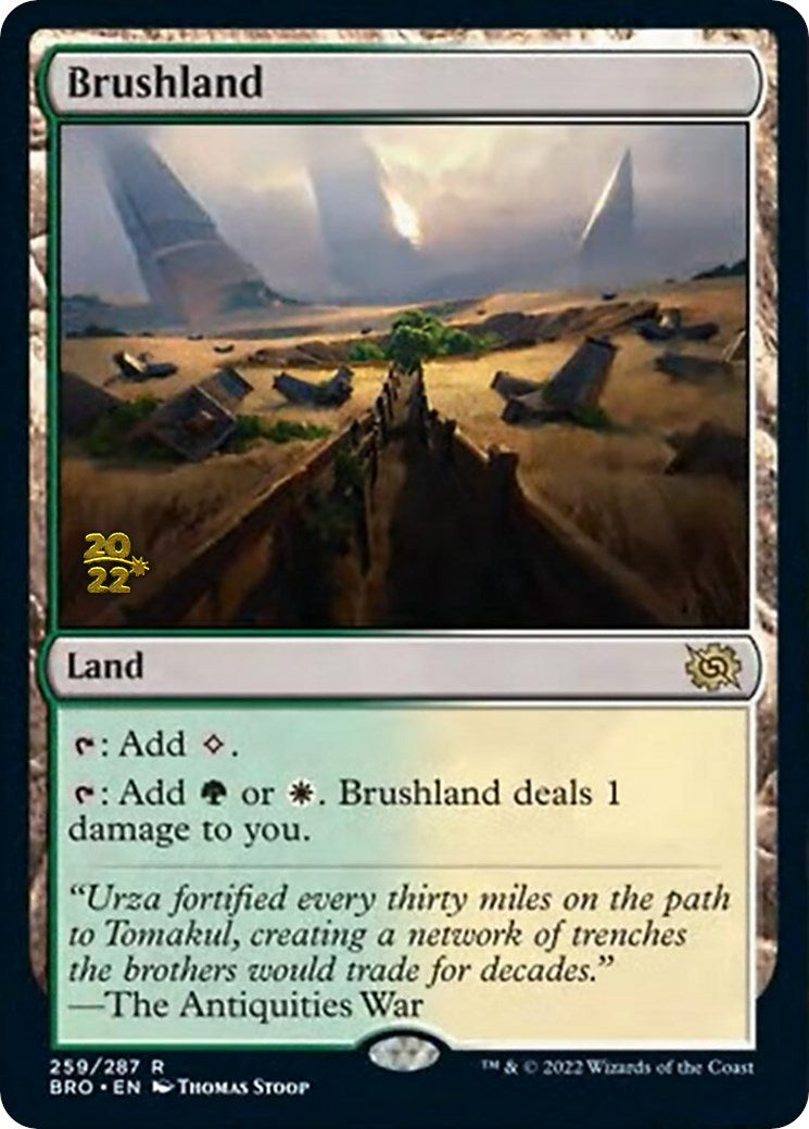 Brushland [The Brothers' War Prerelease Promos] MTG Single Magic: The Gathering | Red Claw Gaming