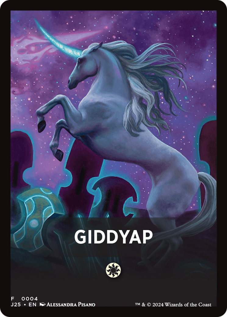 Giddyap Theme Card [Foundations Jumpstart Front Cards] MTG Single Magic: The Gathering | Red Claw Gaming