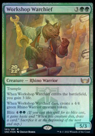 Workshop Warchief [Streets of New Capenna Prerelease Promos] MTG Single Magic: The Gathering | Red Claw Gaming