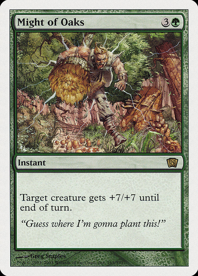 Might of Oaks [Eighth Edition] MTG Single Magic: The Gathering | Red Claw Gaming