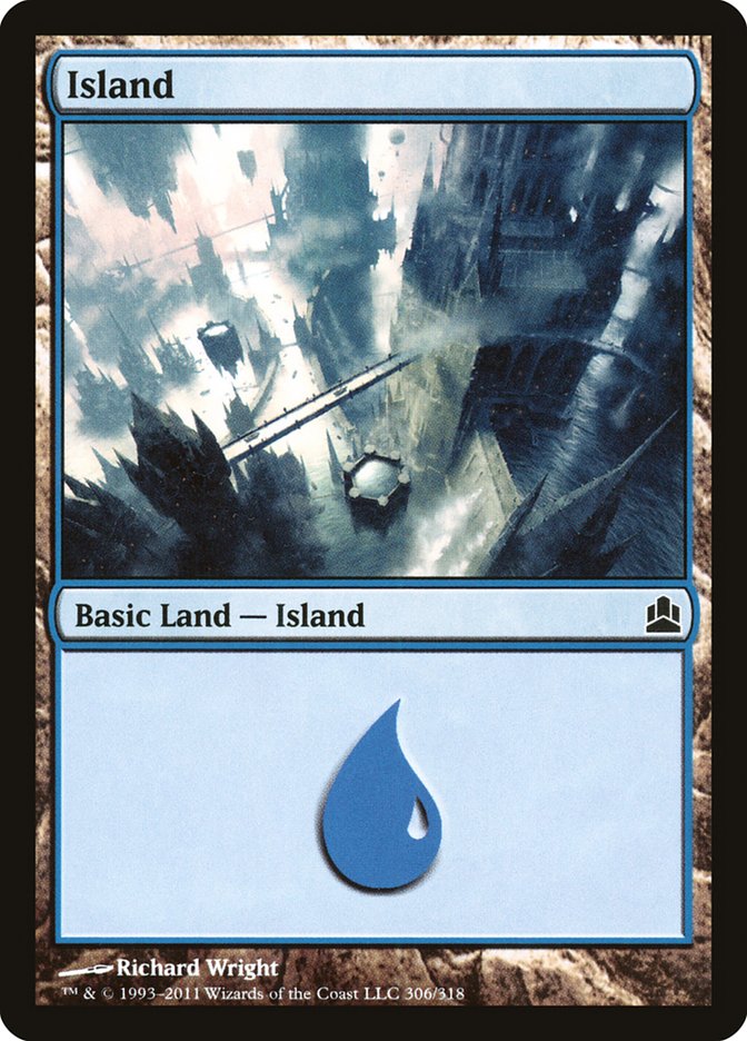Island (306) [Commander 2011] MTG Single Magic: The Gathering | Red Claw Gaming