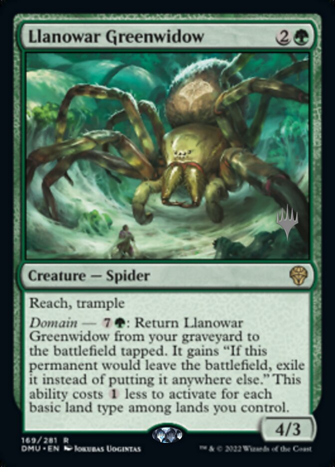 Llanowar Greenwidow (Promo Pack) [Dominaria United Promos] MTG Single Magic: The Gathering    | Red Claw Gaming