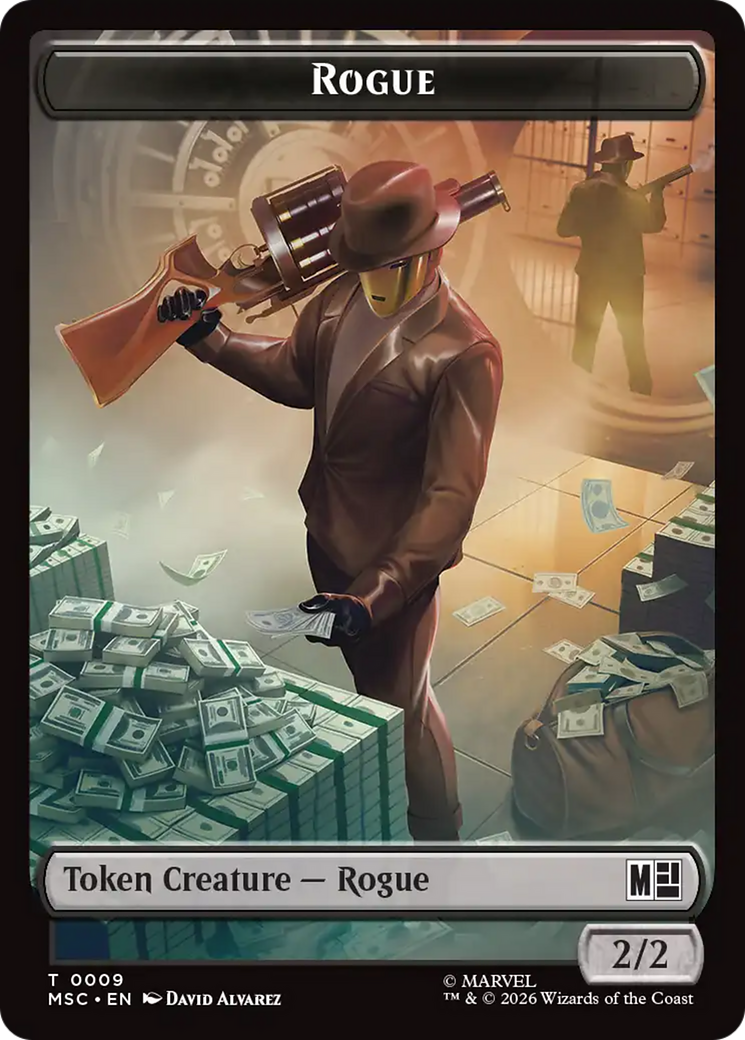 Copy // Rogue Double-Sided Token [Marvel Super Heroes Commander Tokens] | Red Claw Gaming