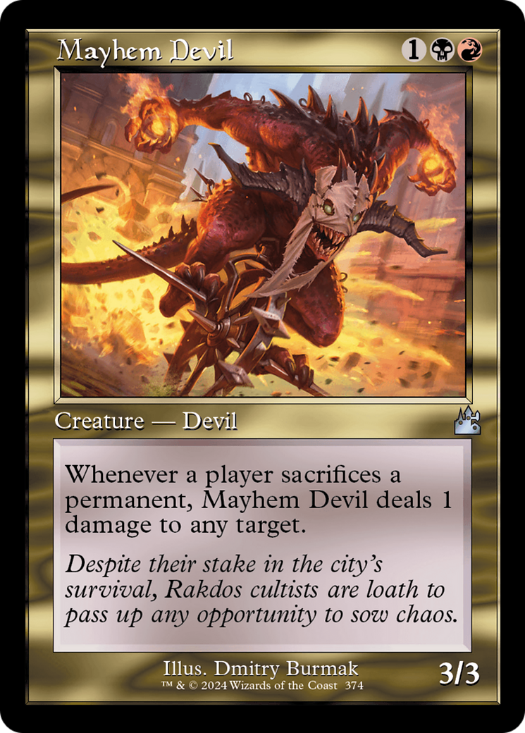 Mayhem Devil (Retro Frame) [Ravnica Remastered] MTG Single Magic: The Gathering | Red Claw Gaming