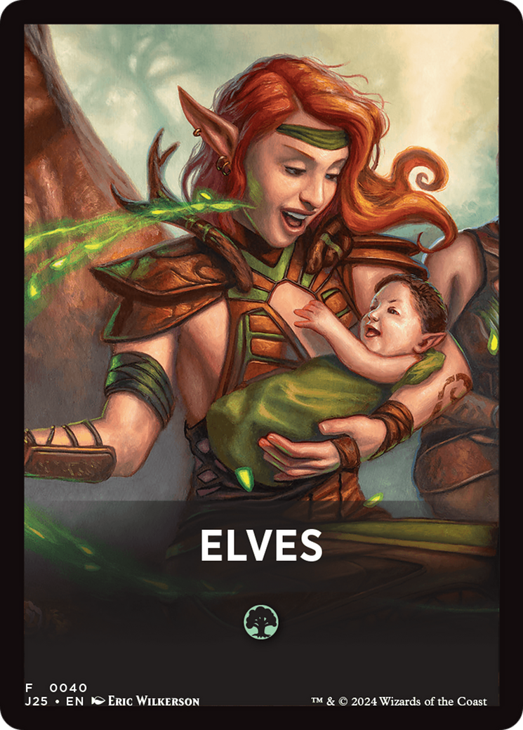 Elves Theme Card [Foundations Jumpstart Front Cards] MTG Single Magic: The Gathering | Red Claw Gaming