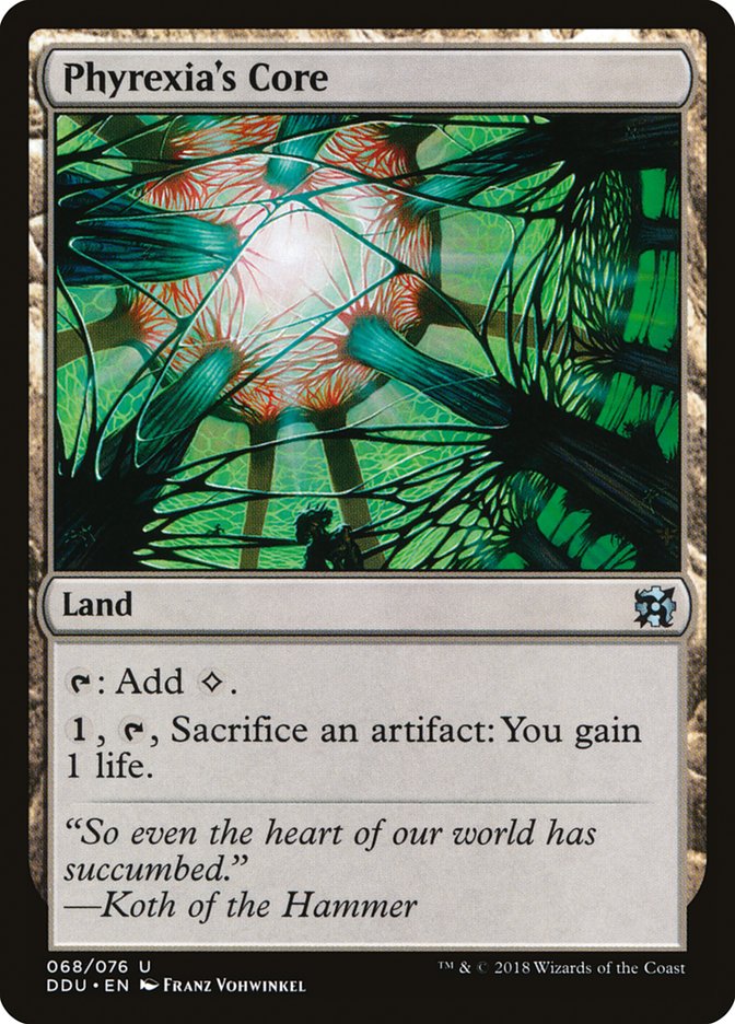 Phyrexia's Core [Duel Decks: Elves vs. Inventors] MTG Single Magic: The Gathering | Red Claw Gaming