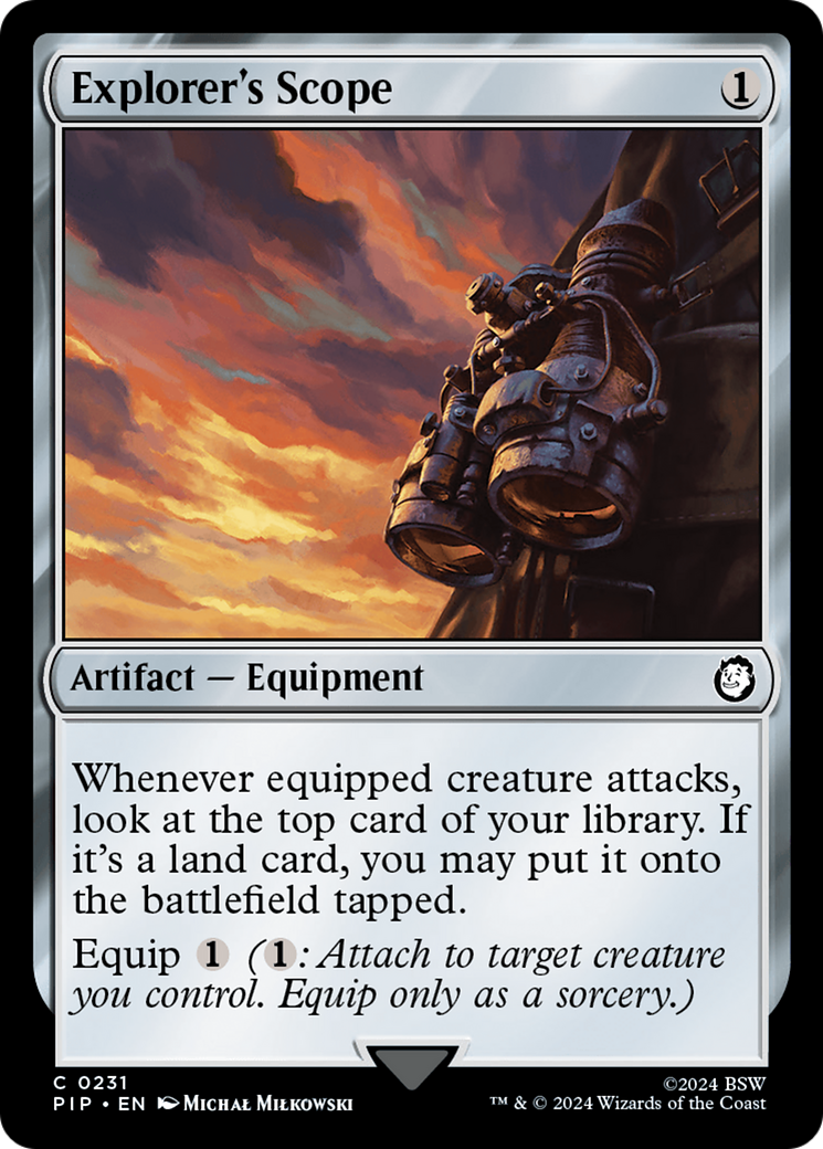 Explorer's Scope [Fallout] MTG Single Magic: The Gathering | Red Claw Gaming