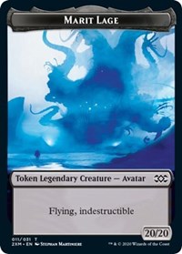 Marit Lage // Saproling Double-Sided Token [Double Masters Tokens] MTG Single Magic: The Gathering | Red Claw Gaming