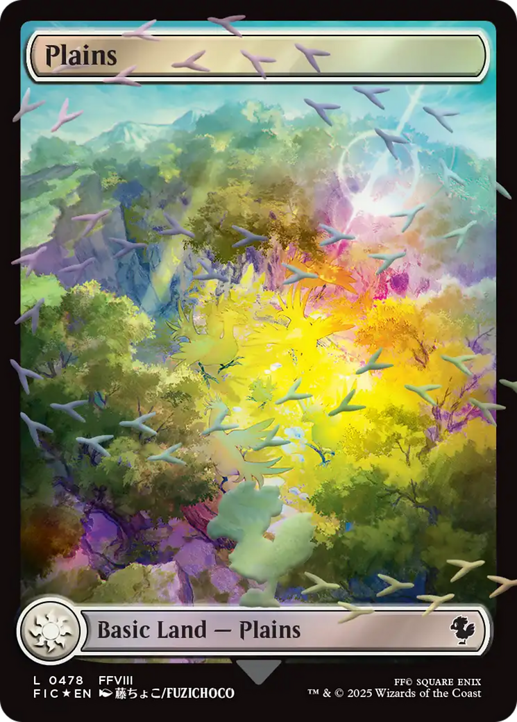 Plains (Chocobo Track Foil) [FINAL FANTASY Commander] MTG Single Magic: The Gathering | Red Claw Gaming