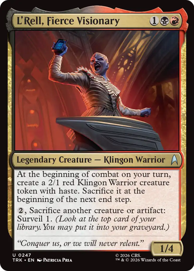 L'Rell, Fierce Visionary [Star Trek] MTG Single Magic: The Gathering | Red Claw Gaming