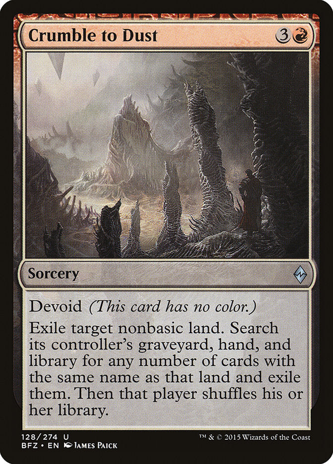 Crumble to Dust [Battle for Zendikar] MTG Single Magic: The Gathering | Red Claw Gaming