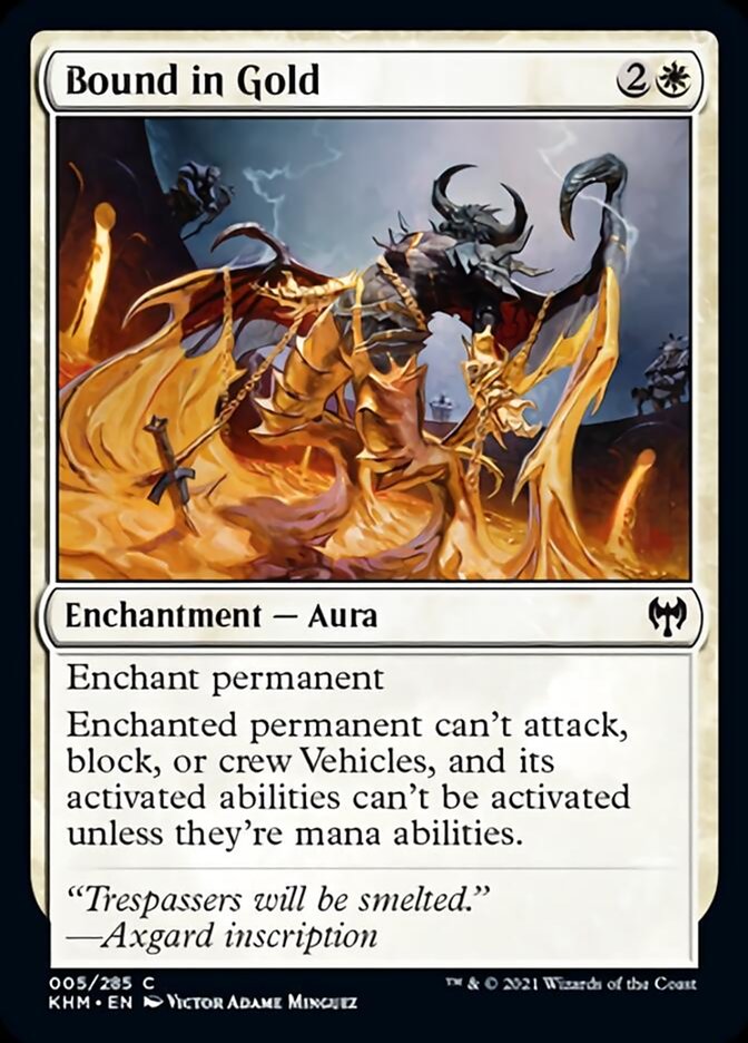 Bound in Gold [Kaldheim] MTG Single Magic: The Gathering | Red Claw Gaming