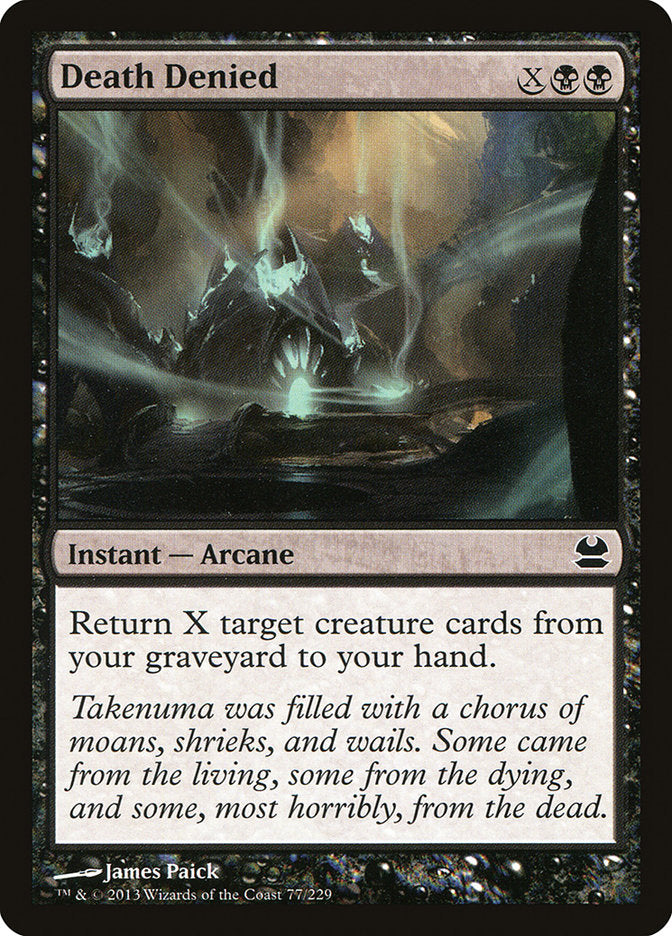 Death Denied [Modern Masters] MTG Single Magic: The Gathering | Red Claw Gaming