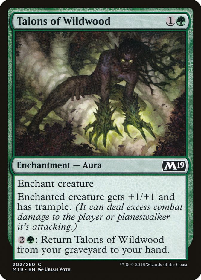 Talons of Wildwood [Core Set 2019] MTG Single Magic: The Gathering | Red Claw Gaming