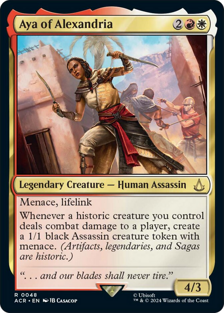 Aya of Alexandria [Assassin's Creed] MTG Single Magic: The Gathering | Red Claw Gaming