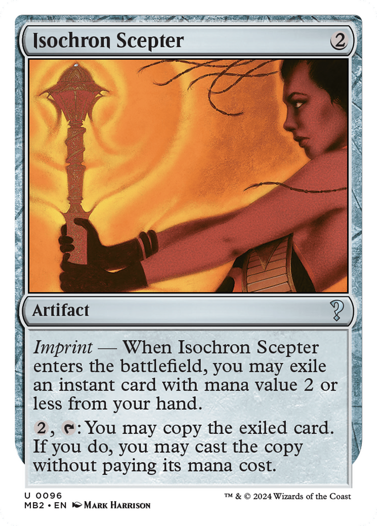 Isochron Scepter (White Border) [Mystery Booster 2] MTG Single Magic: The Gathering | Red Claw Gaming