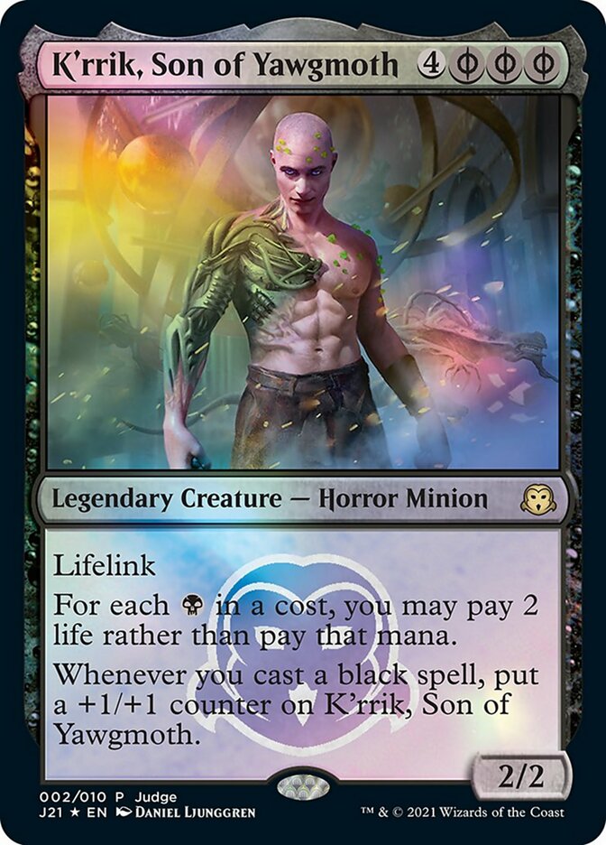 K'rrik, Son of Yawgmoth [Judge Gift Cards 2021] MTG Single Magic: The Gathering | Red Claw Gaming