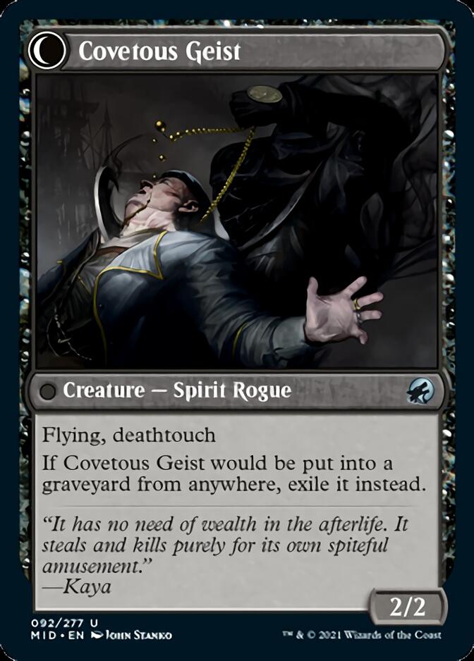 Covert Cutpurse // Covetous Geist [Innistrad: Midnight Hunt] MTG Single Magic: The Gathering | Red Claw Gaming