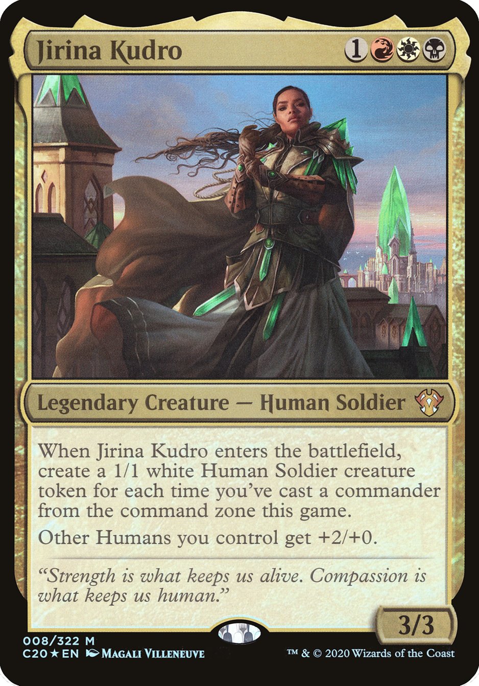 Jirina Kudro (Oversized) [Commander 2020 Oversized] MTG Single Magic: The Gathering | Red Claw Gaming