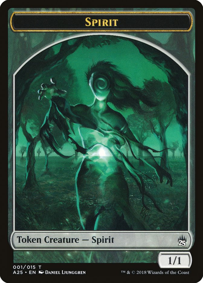 Spirit Token (001/015) [Masters 25 Tokens] MTG Single Magic: The Gathering | Red Claw Gaming