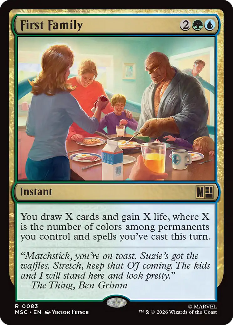 First Family (Surge Foil) [Marvel Super Heroes Commander] | Red Claw Gaming