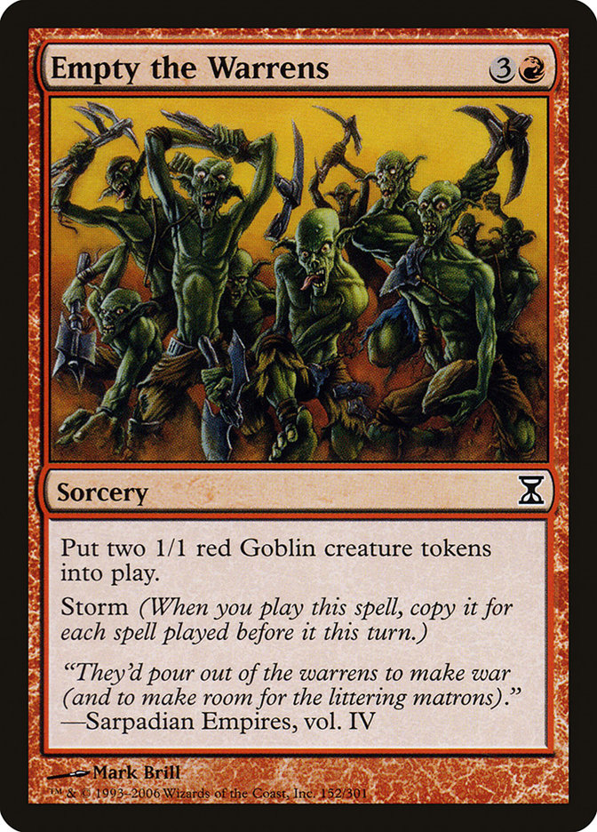 Empty the Warrens [Time Spiral] MTG Single Magic: The Gathering | Red Claw Gaming
