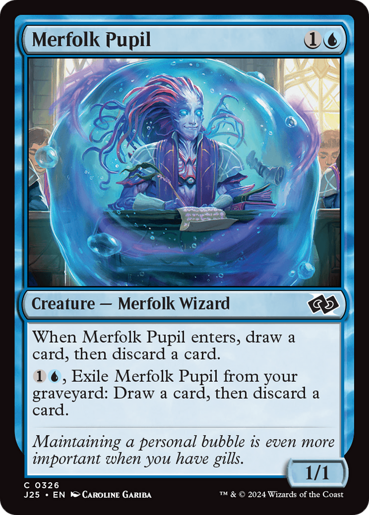 Merfolk Pupil [Foundations Jumpstart] MTG Single Magic: The Gathering | Red Claw Gaming
