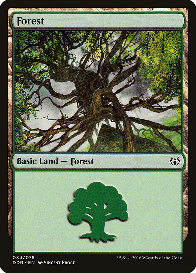 Forest (34) [Duel Decks: Nissa vs. Ob Nixilis] MTG Single Magic: The Gathering | Red Claw Gaming