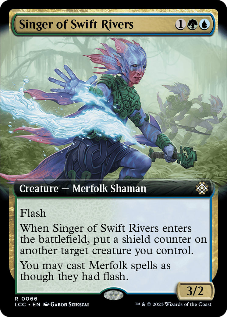 Singer of Swift Rivers (Extended Art) [The Lost Caverns of Ixalan Commander] MTG Single Magic: The Gathering | Red Claw Gaming