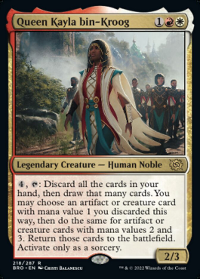 Queen Kayla bin-Kroog [The Brothers' War] MTG Single Magic: The Gathering | Red Claw Gaming