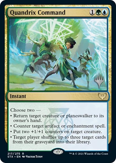 Quandrix Command (Promo Pack) [Strixhaven: School of Mages Promos] MTG Single Magic: The Gathering | Red Claw Gaming