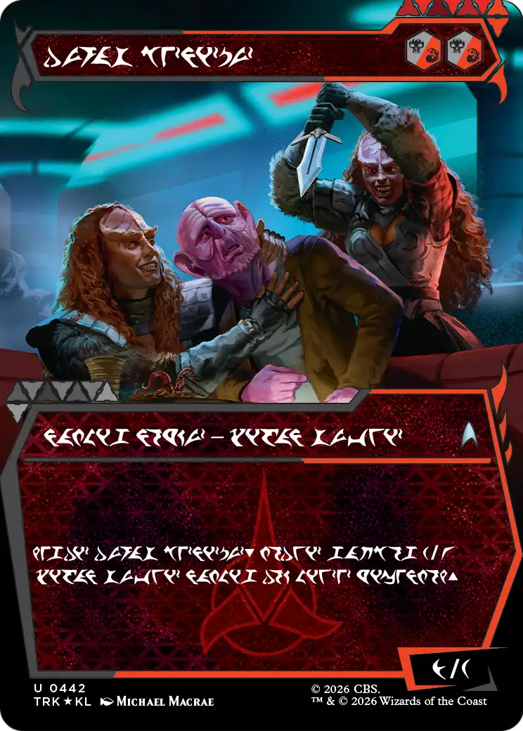 The Duras Sisters (Showcase) (Klingon) [Star Trek] MTG Single Magic: The Gathering | Red Claw Gaming