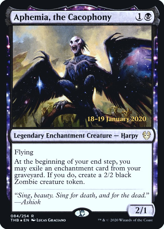 Aphemia, the Cacophony [Theros Beyond Death Prerelease Promos] MTG Single Magic: The Gathering | Red Claw Gaming