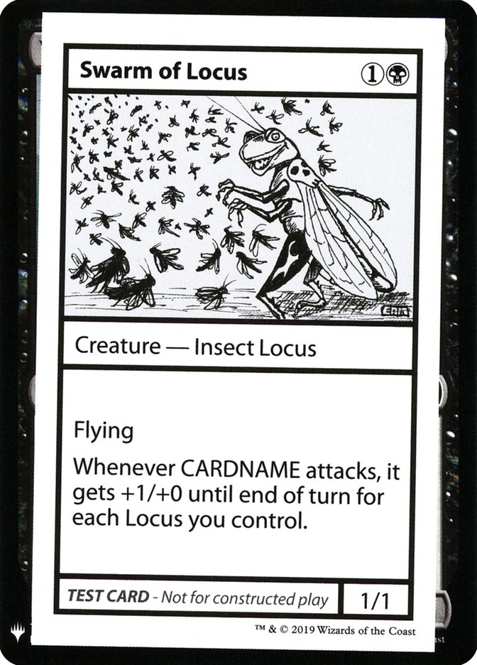 Swarm of Locus [Mystery Booster Playtest Cards] MTG Single Magic: The Gathering | Red Claw Gaming