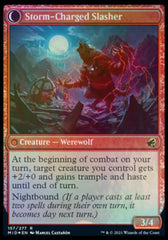 Reckless Stormseeker // Storm-Charged Slasher [Innistrad: Midnight Hunt Prerelease Promos] MTG Single Magic: The Gathering | Red Claw Gaming
