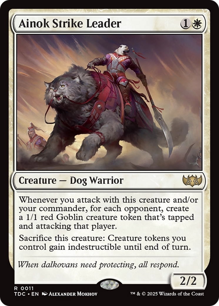 Ainok Strike Leader [Tarkir: Dragonstorm Commander] MTG Single Magic: The Gathering | Red Claw Gaming