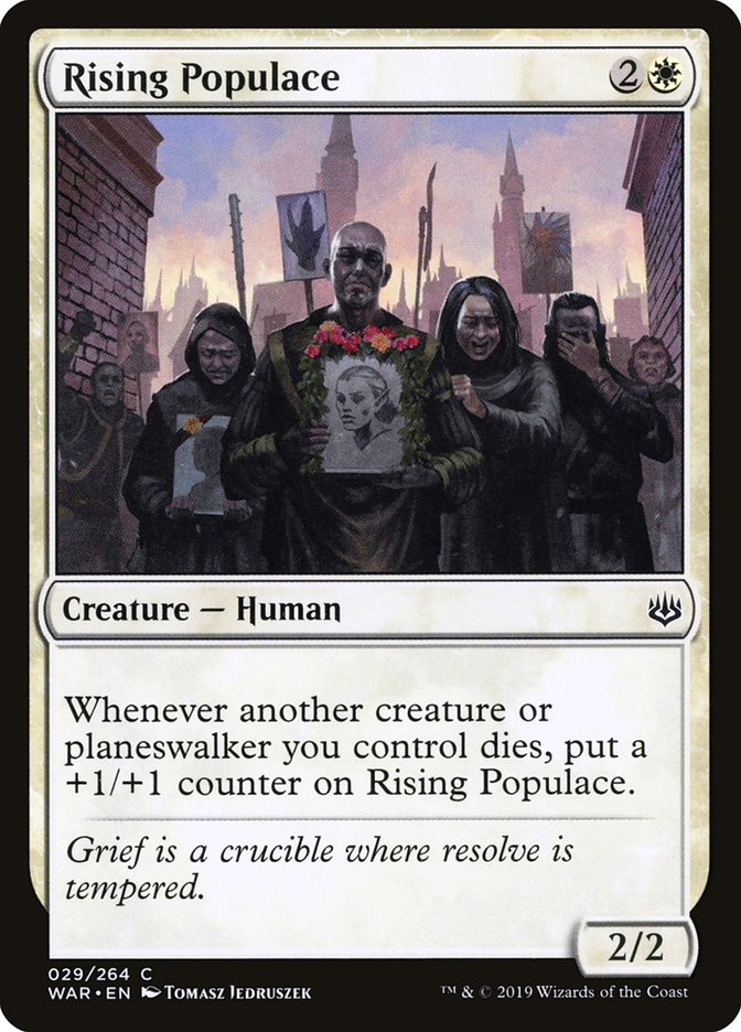 Rising Populace [War of the Spark] MTG Single Magic: The Gathering | Red Claw Gaming