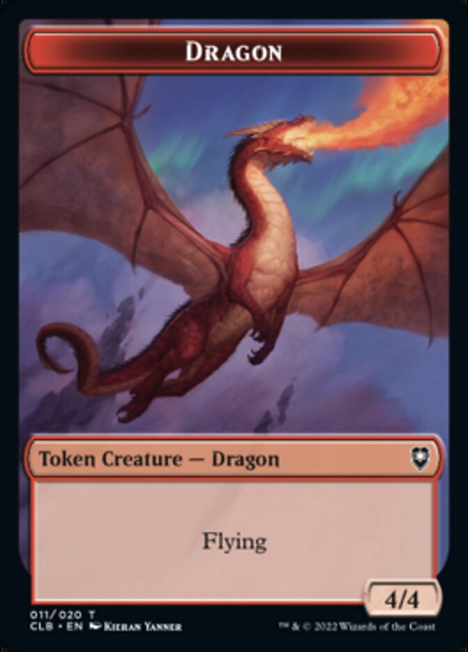 Dragon Token [Commander Legends: Battle for Baldur's Gate Tokens] MTG Single Magic: The Gathering | Red Claw Gaming